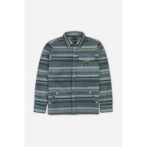 NEW JETTY men's concordia fleece jac shirt in blue